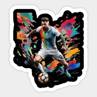 Football Striker Sticker